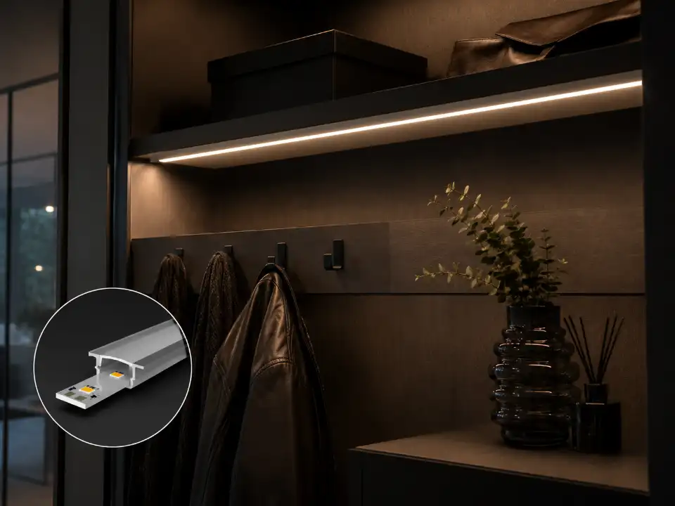 Sıva Altı Led Profil 19X14,2X9,5H GZ8019-E1